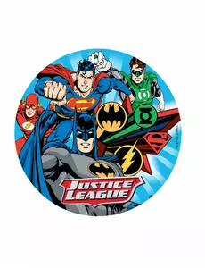 Ätbart oblatttryck Justice League ™ 20 cm