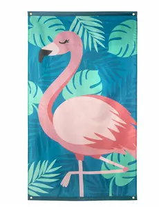 Flamingo Tropic-flagga i tyg 150 x 90 cm