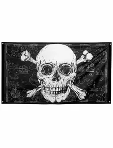Pir flagga Jolly Roger 90 x 150 cm
