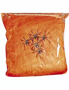 Falskt orange spindelnät Halloween