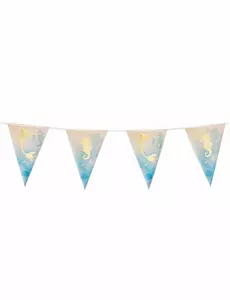 Plastgirlang 10 vimplar Sjöjungfrulagunen 30 x 20 cm