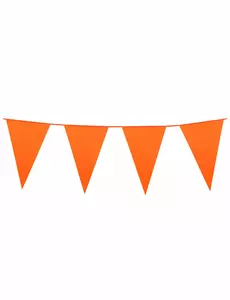 Girlang med orange vimplar 10 m