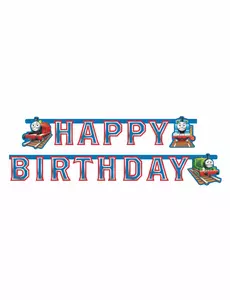 Kartonggirlang Happy Birthday Thomas och hans vänner 180 x 15 cm