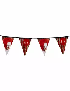 Plastgirlang skräckinjagande clown 30 cm x 6 m
