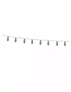 Skrämmande ljus- och ljudgirlang 240 cm Halloween