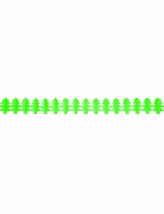 Girlang av brandsäkert papper grön gran 4,5 m
