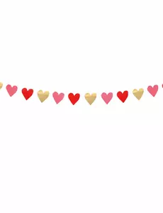 Girlang små hjärtan Love you 2 m