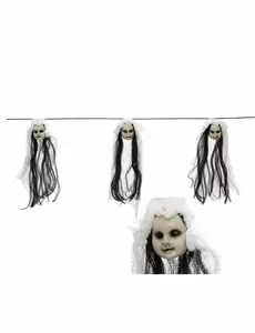 Girlang med dockhuvuden 153 cm