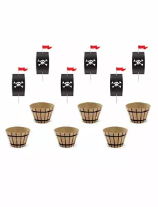 Cupcakekit piratfest 4,8 x 7,6 x 4,6 cm – 20 cm