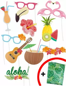 Fotobås-kit Hawaii 10 delar