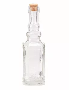 Liten glasflaska 12 cm