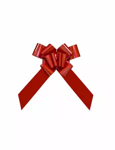 Jättestor röd dragrosett 58 cm