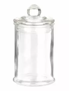 Liten konfektyrburk i glas 12 x 5 cm