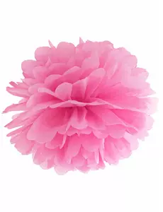 Fuchsiafärgad hängande papperspompon 35 cm