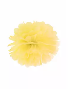 Gul hängande papperspompon 25 cm
