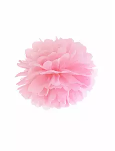 Rosa hängande papperspompon 25 cm