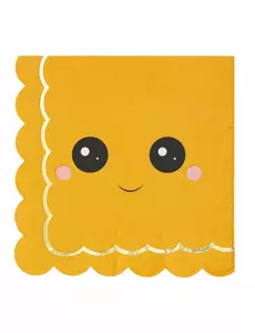 16 festliga pappersservetter med pumpmotiv 33 x 33 cm
