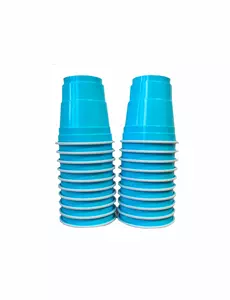 20 turkosa amerikanska shotsglas 4 cl