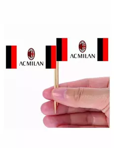 24 Milan™-tårtdekorationer 6,5 x 5 cm