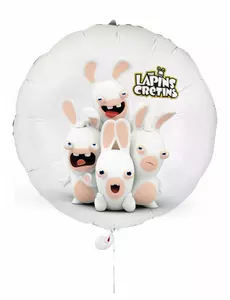 Aluminiumballong Lapins Crétins™ 40 cm