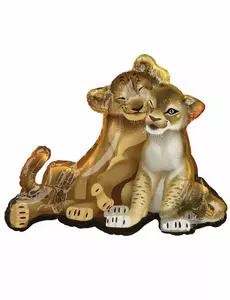 Aluminiumfolieballong Le Roi Lion™ 78 x 66 cm
