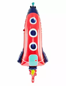 Ballong i aluminium, raket 44 x 115 cm