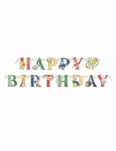 Happy Birthday-banner i kartong Harry Potter™ 182 cm