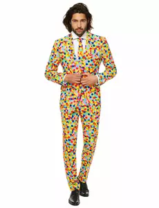 Maskeraddräkt Mr. Confetteroni herr Opposuits™, Storlek: Small (EU 44-46)