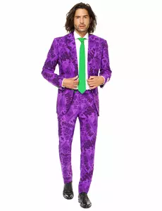 Mr. Joker™ maskeraddräkt herr Opposuits™, Storlek: Small (EU 44-46)