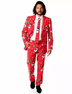 Mr. Snowman-maskeraddräkt herr Opposuits™, Storlek: Medium (EU 48-50)
