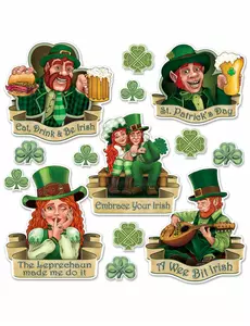Kartongfigurer Saint Patrick 8 till 37 cm