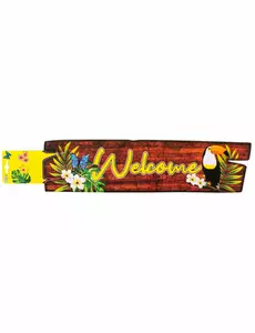 Väggdekoration Welcome toucan 60 x 13 cm