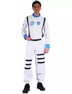 Rymdastronautmaskeraddräkt herr, Storlek: Medium