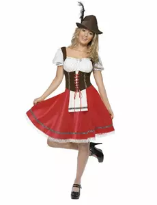 Klassisk bayersk maskeraddräkt dam, Storlek: Large