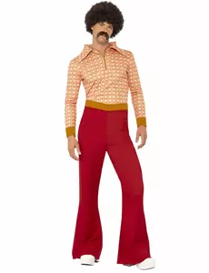 Elegant maskeraddräkt 70-tal herr, Storlek: Medium