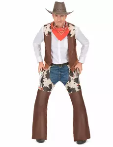 Maskeraddräkt cowboy från Vilda västern herr, Storlek: X-Large