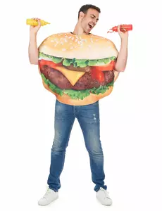 Hamburgermaskeraddräkt vuxen