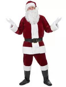 Superlyxig jultomtemaskeraddräkt vuxen, Storlek: Large