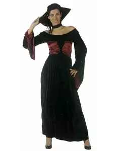 Vampyrmaskeraddräkt med korsett dam