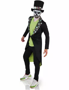 Dia de los muertos-maskeraddräkt herr
