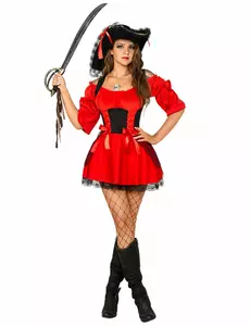 Sexig piratmaskeraddräkt dam, Storlek: Small