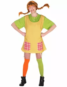 Maskeraddräkt Pippi Långstrump™ dam, Storlek: Small