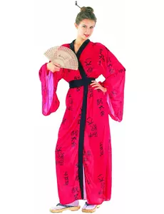 Geishamaskeraddräkt med kimono dam