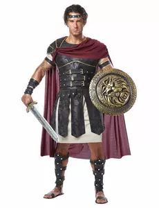 Romersk gladiatormaskeraddräkt herr, Storlek: X-Large
