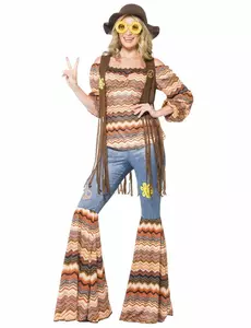 Hippiemaskeraddräkt harmoni dam