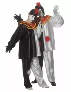 Maskeraddräkt pierrot vuxen, Storlek: M