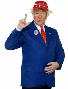 Amerikansk president-maskeraddräkt vuxen, Storlek: M