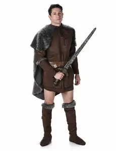Vikingaprinsmaskeraddräkt för herr, Storlek: M