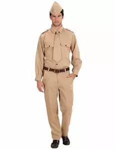 Maskeraddräkt amerikansk soldat vuxen, Storlek: Small