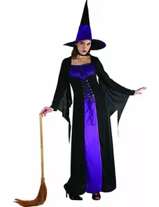 Häxmaskeraddräkt med livstycke dam Halloween